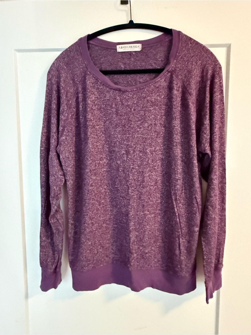 Lightweight Purple Heather Crewneck Sweatshirt